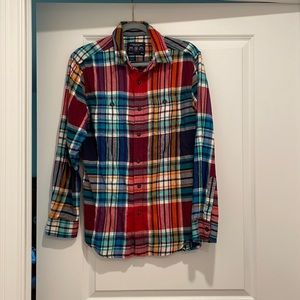 American Eagle Plaid Button Down Flannel